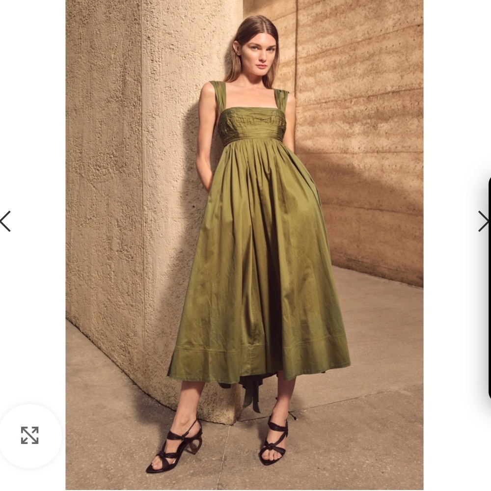 Aje Nova Tie Back Midi Dress